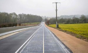 Solar Panel in Normandy village of france