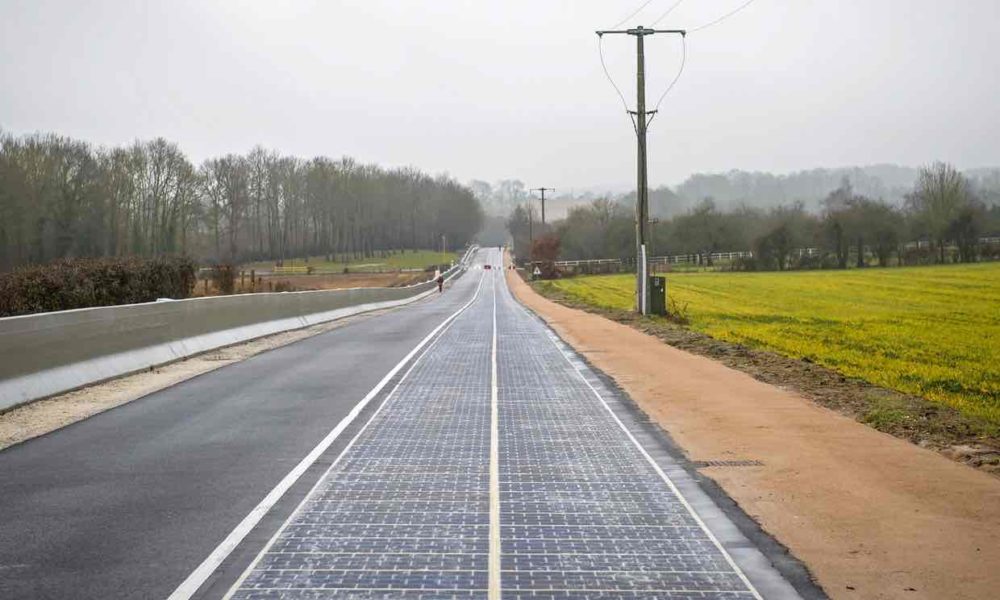 Solar Panel in Normandy village of france