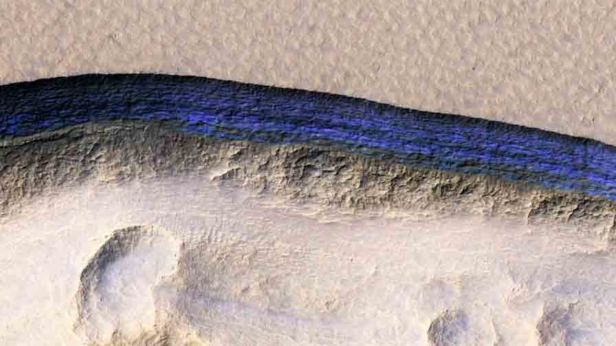ice deposits on Mars