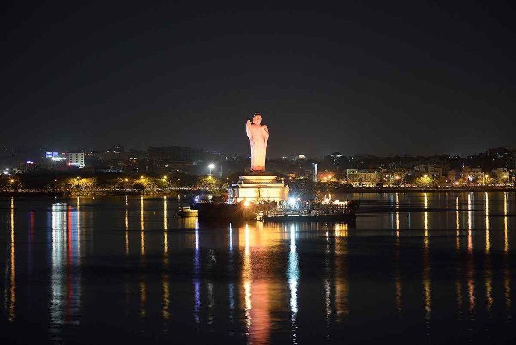 Hussain Sagar Buddha Statue, Hyderabad, India