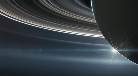NASA’s Cassini spacecraft in orbit around Saturn