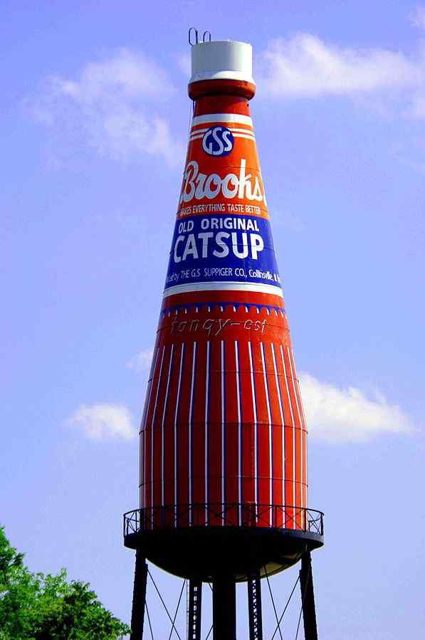 Creeks Catsup Bottle Water Tower, Collinsville, Illinois