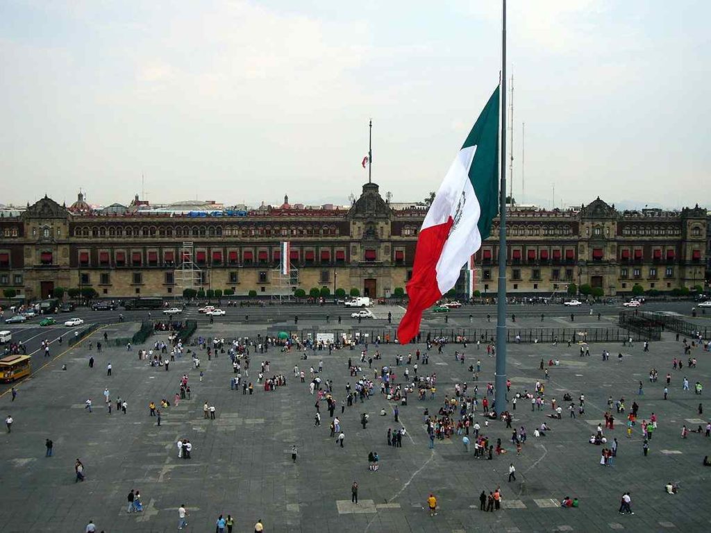 Zocalo (Plaza de la Constitucion), Mexico City, Mexico
