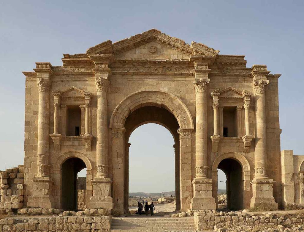 Arch of Hadrian at Jerash, Jerash, Jordan