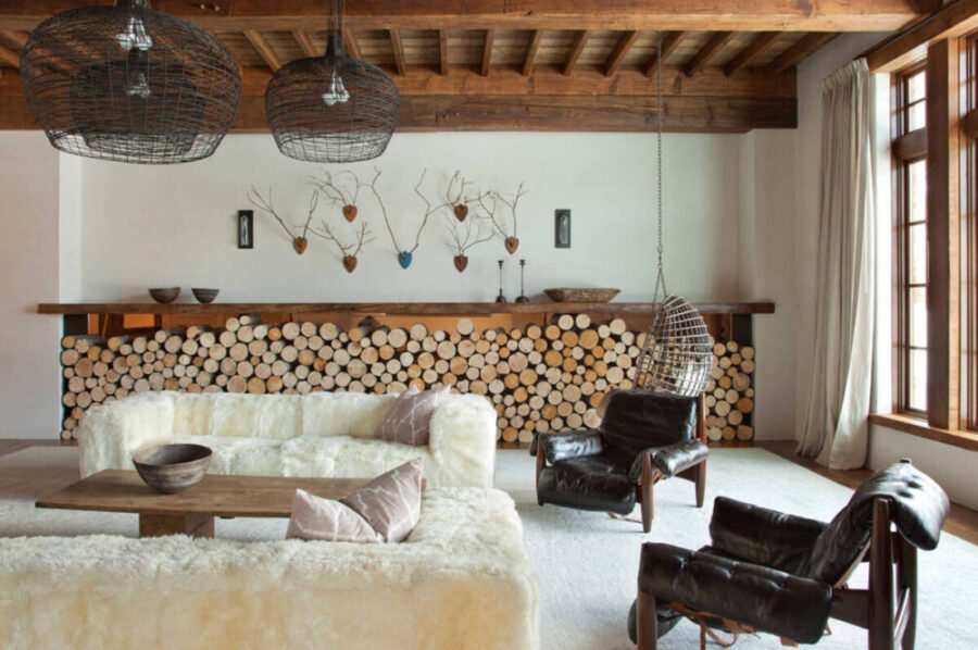 Rustic and modern elements in Interior Design